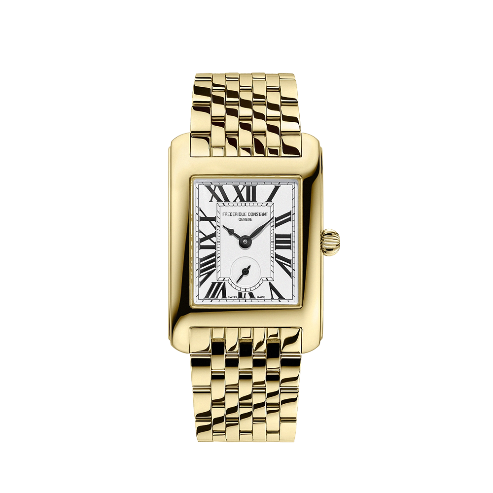 Frederique Constant Frederique Constant Classics Carree Small Seconds White Dial Straps