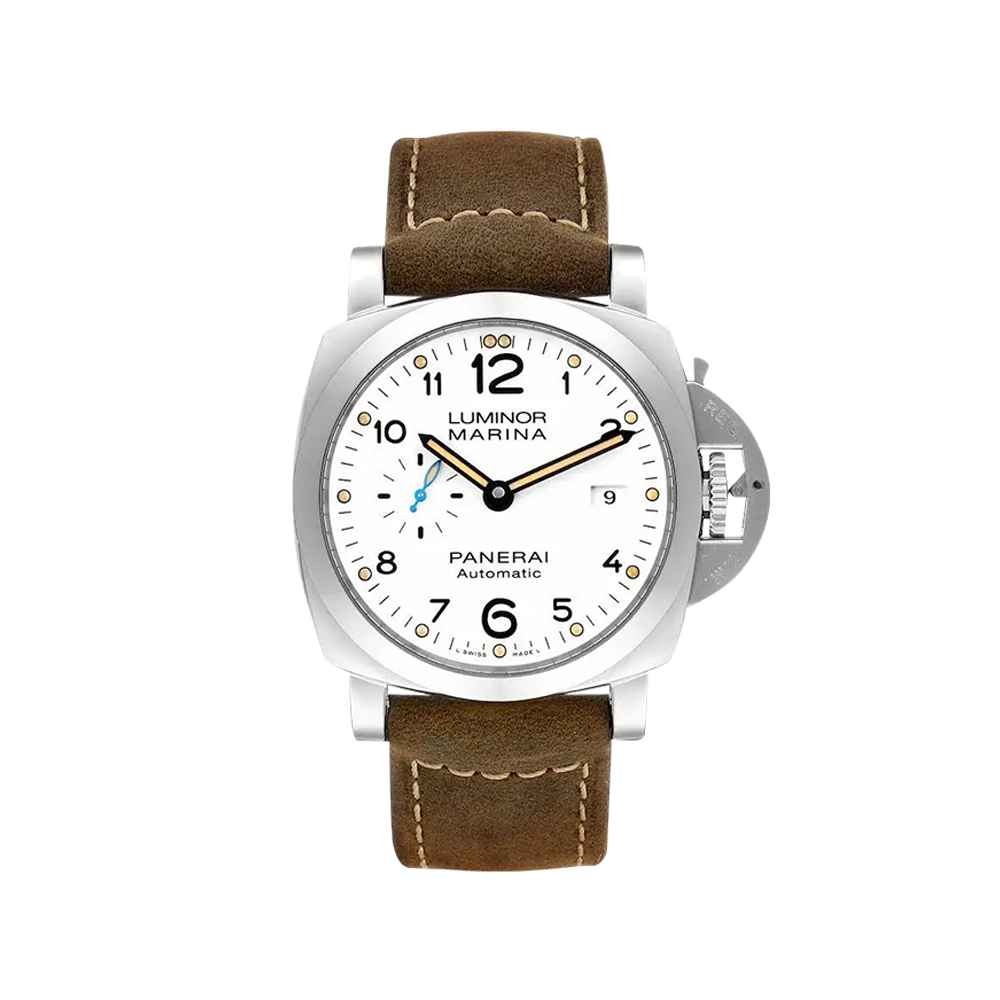 Panerai Luminor 1950 44 3 Days Automatic Stainless Steel / White White Dial Straps