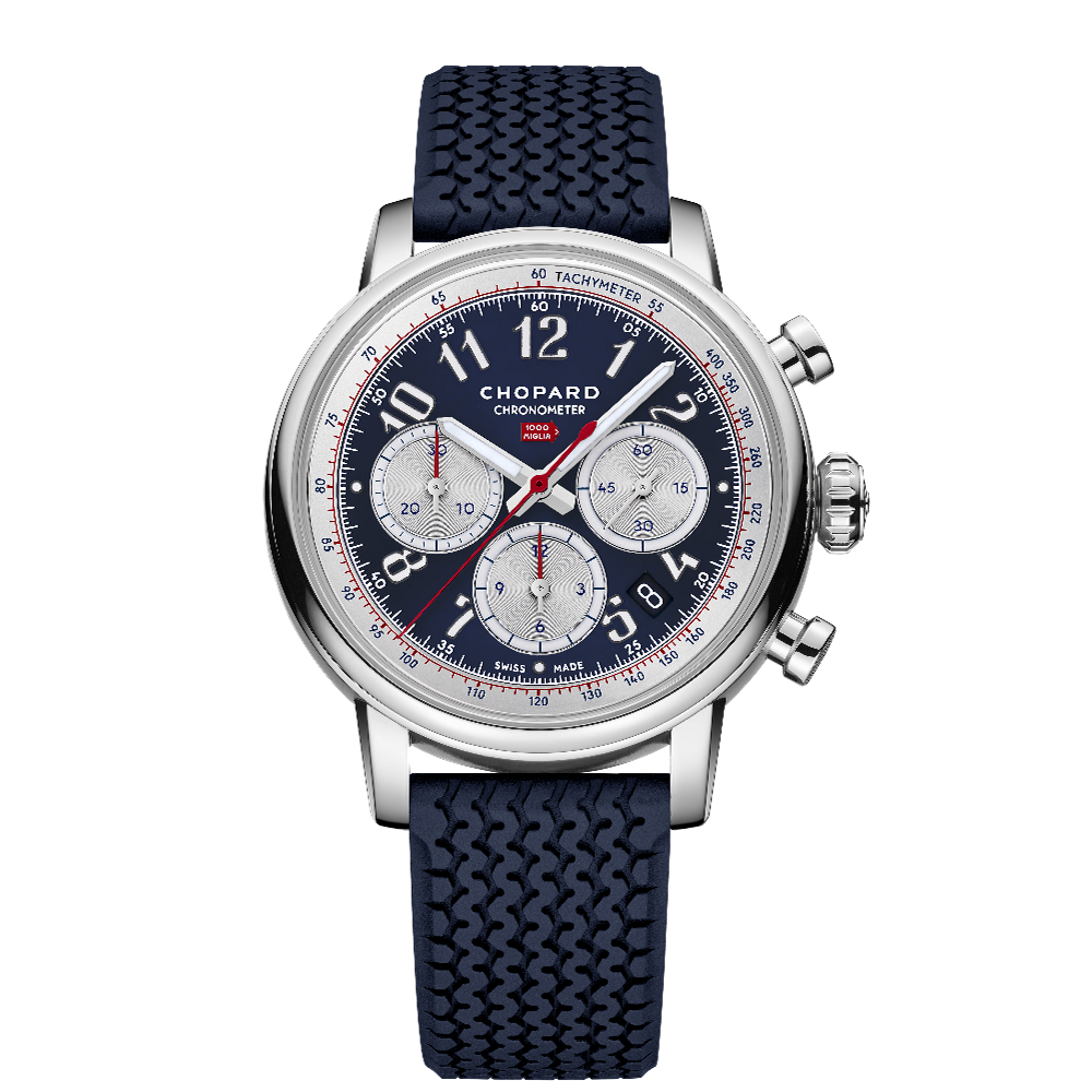 Chopard Classic Chronograph Edition France 2026 Blue / Silver / White / Red / Black Dial Straps