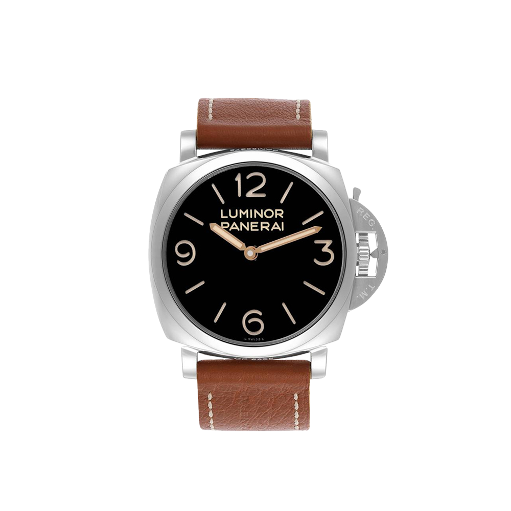 Panerai Luminor 1950 47 3 Days Stainless Steel / Black Black Dial Straps
