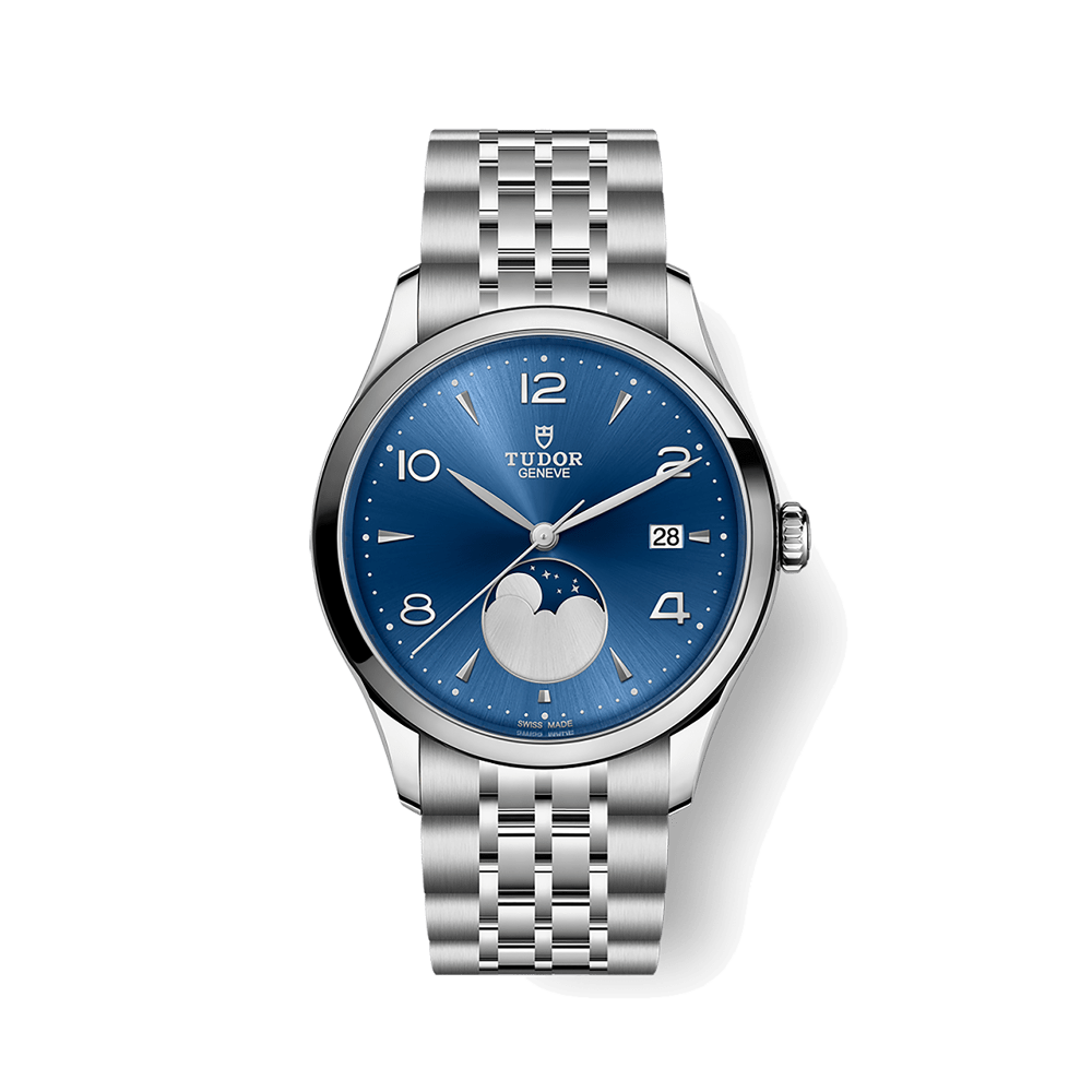 Tudor TUDOR 1926 Luna 39mm steel case Moon phase indicator M91560-0002 Blue/Navy Dial Straps