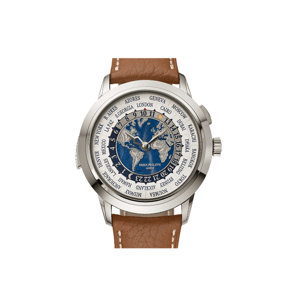 Patek Philippe World Time Minute Repeater Planisphere White Gold Blue / Silver / White / Black / Red / Yellow Dial Straps