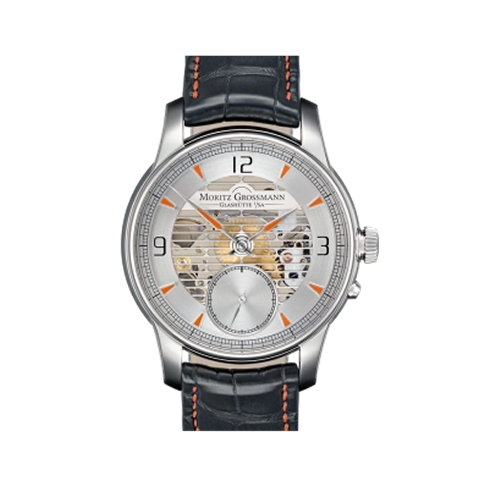 Moritz Grossmann Atum Pure L Stainless Steel / Orange