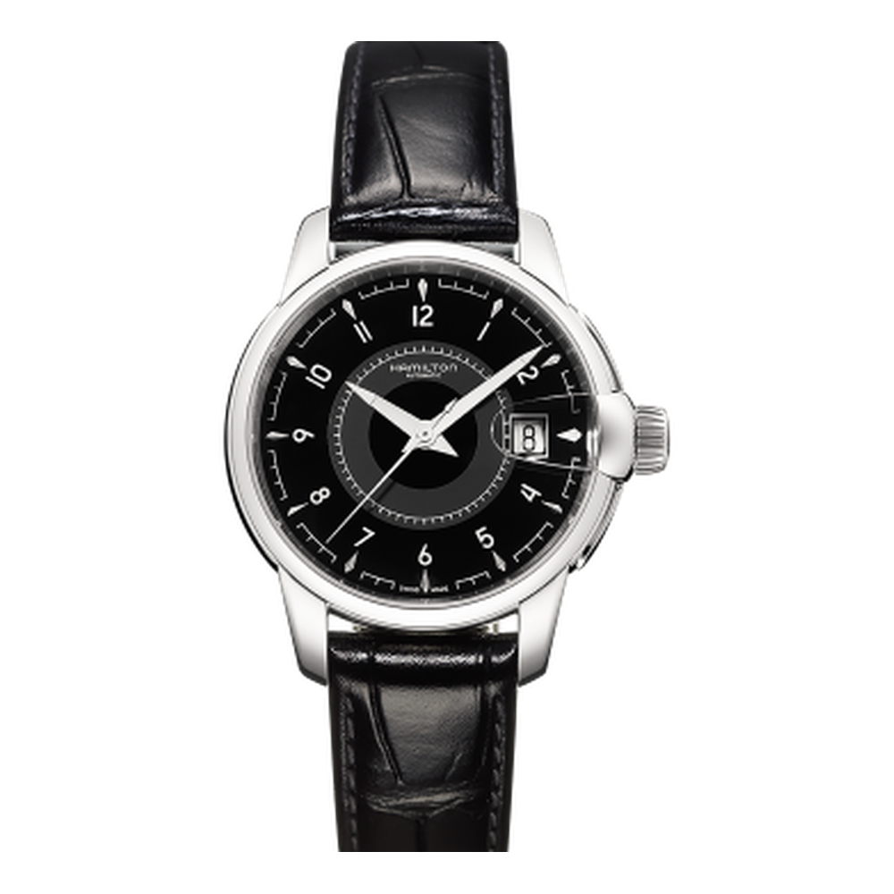 Hamilton Railroad 38 Auto Stainless Steel / Black