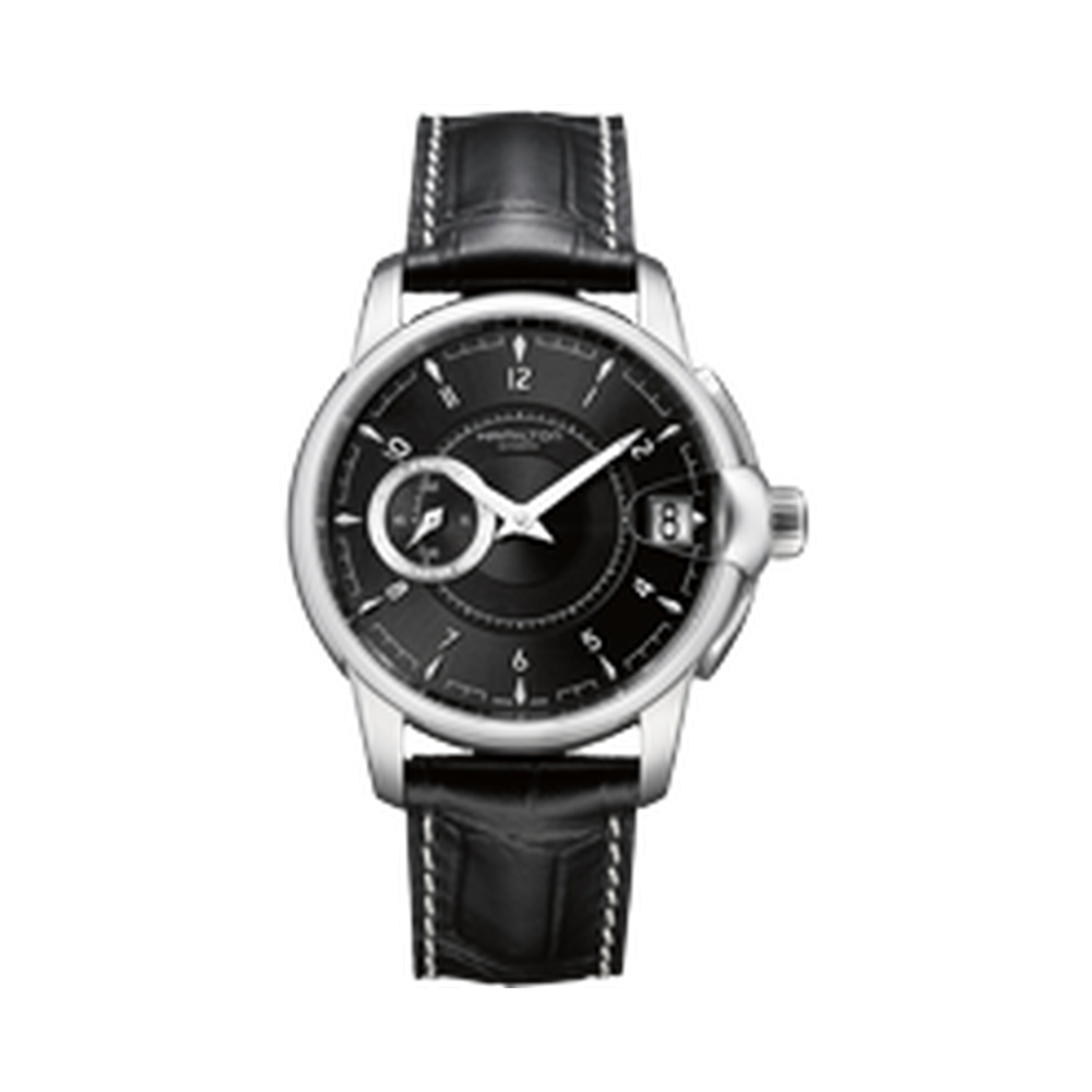Hamilton Railroad 44 Small Second Auto Stainless Steel / Black Black Dial Straps