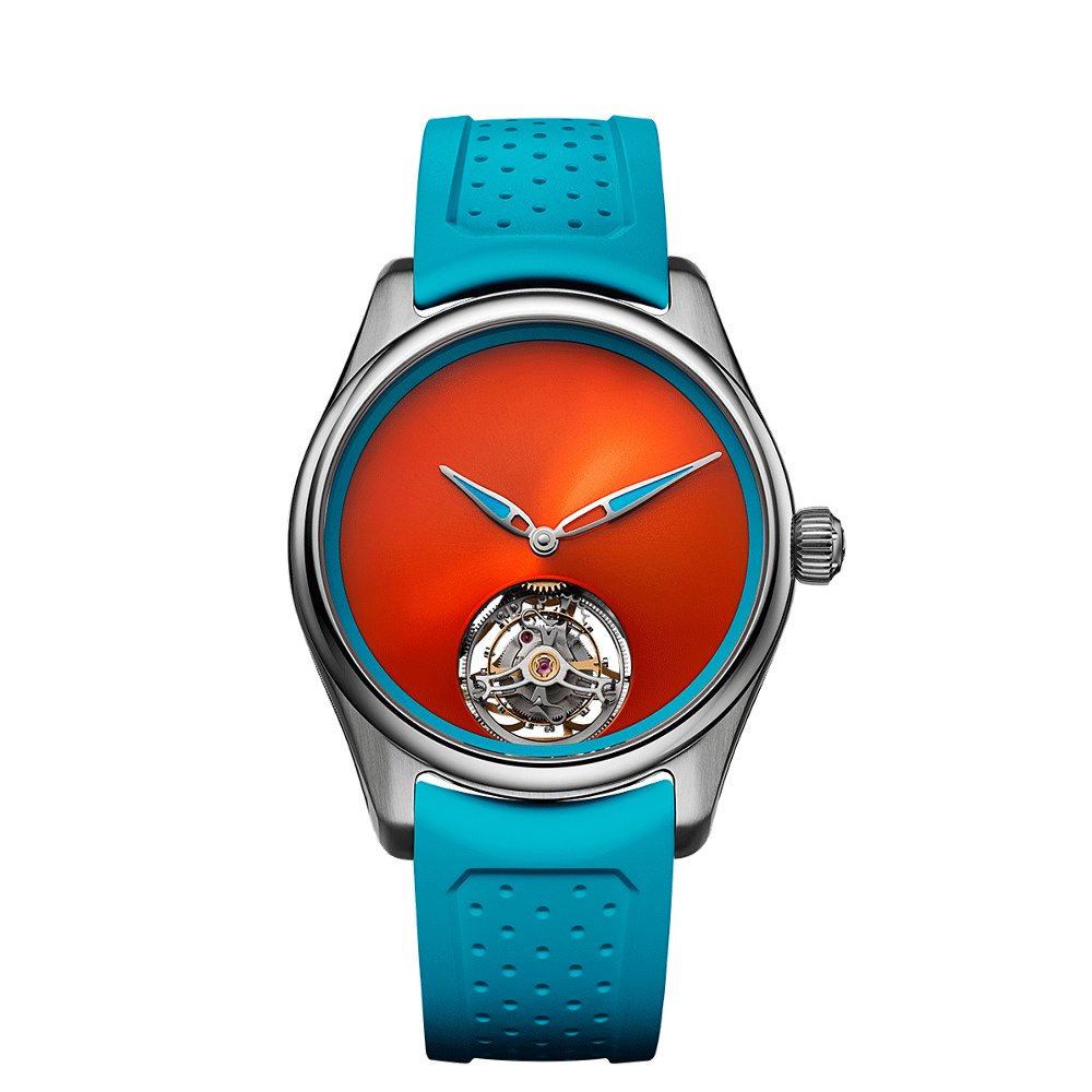 H. Moser & Cie Pioneer Tourbillon Spiced Aqua