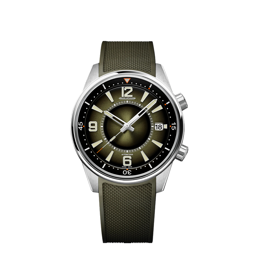 JLC Polaris Automatic Date Stainless Steel / Green Double Gradient / Rubber