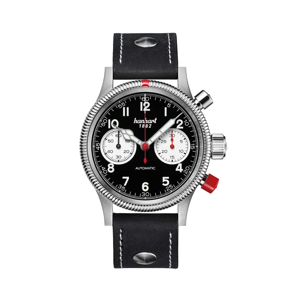 Hanhart PIONEER Mk II Reverse Panda, 40 mm 716.211-