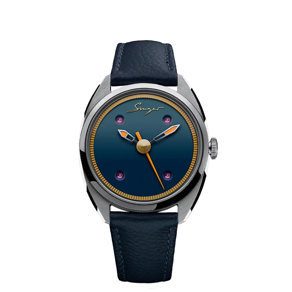 Singer Reimagined Petrol Blue Stainless Steel Blue / Gold / Orange / Silver / Red Dial Straps