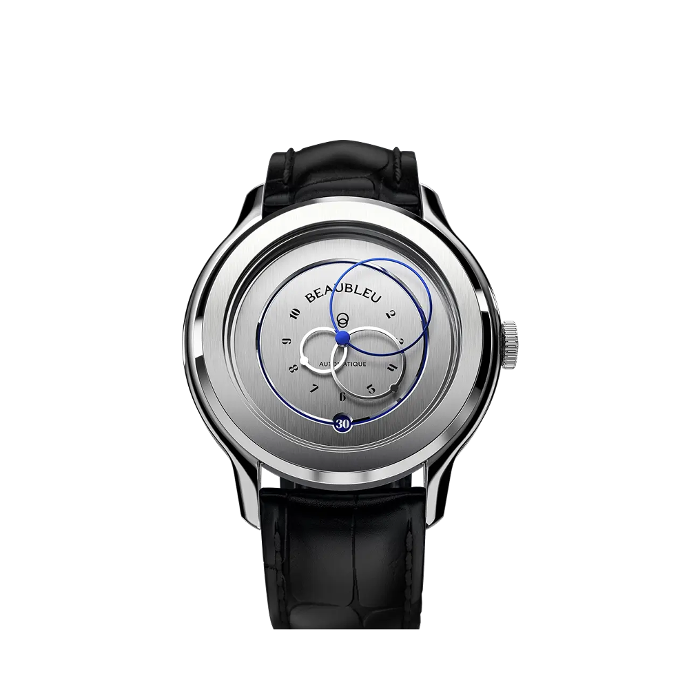 Beaubleu Vesperal Silver/Blue Dial Straps