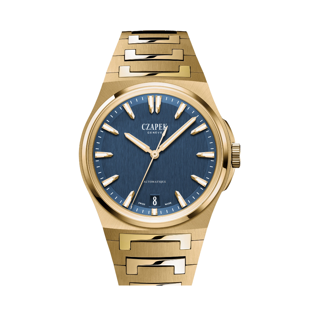 Czapek Mount Erebus Aqua Blue Full Yellow Gold 2N