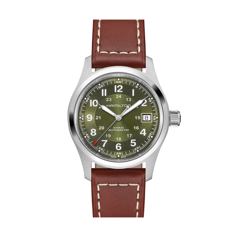 Hamilton Khaki Field Auto 38 Stainless Steel / Green