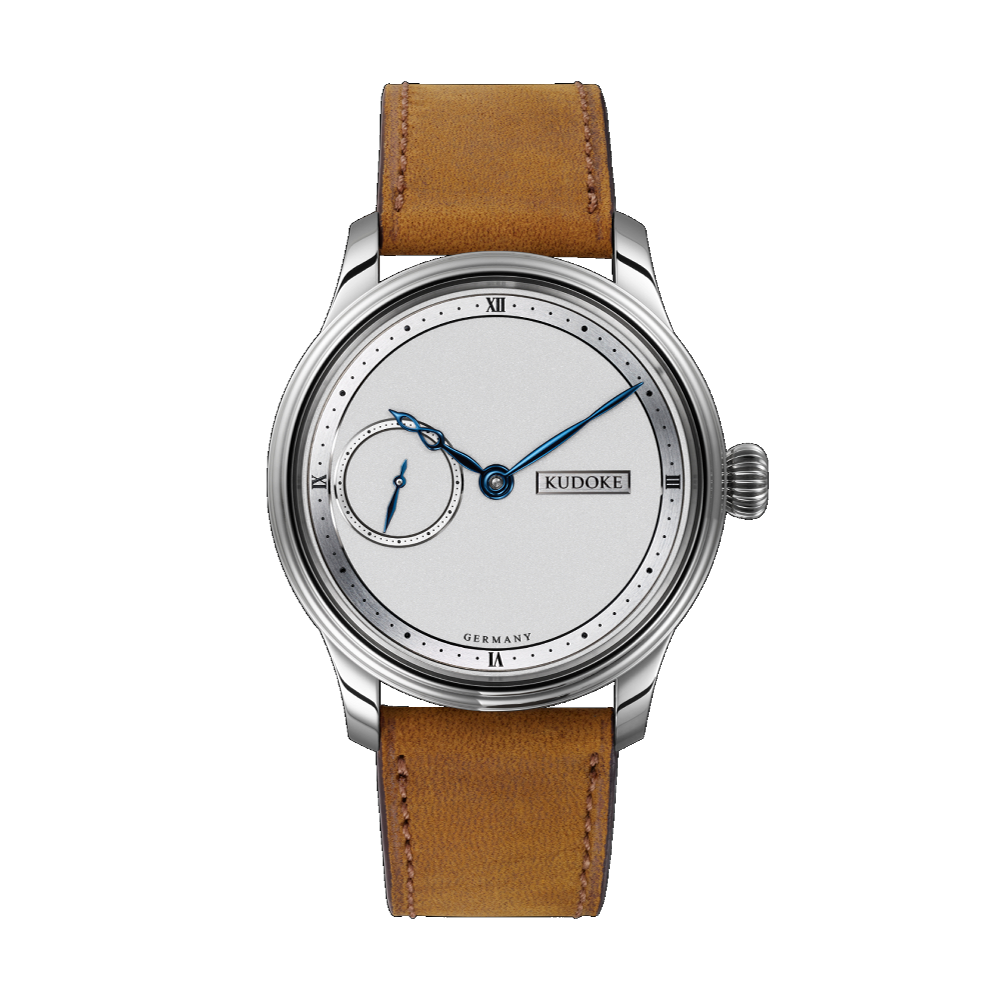 Kudoke 1 Silver White / Silver / Black / Blue Dial Straps