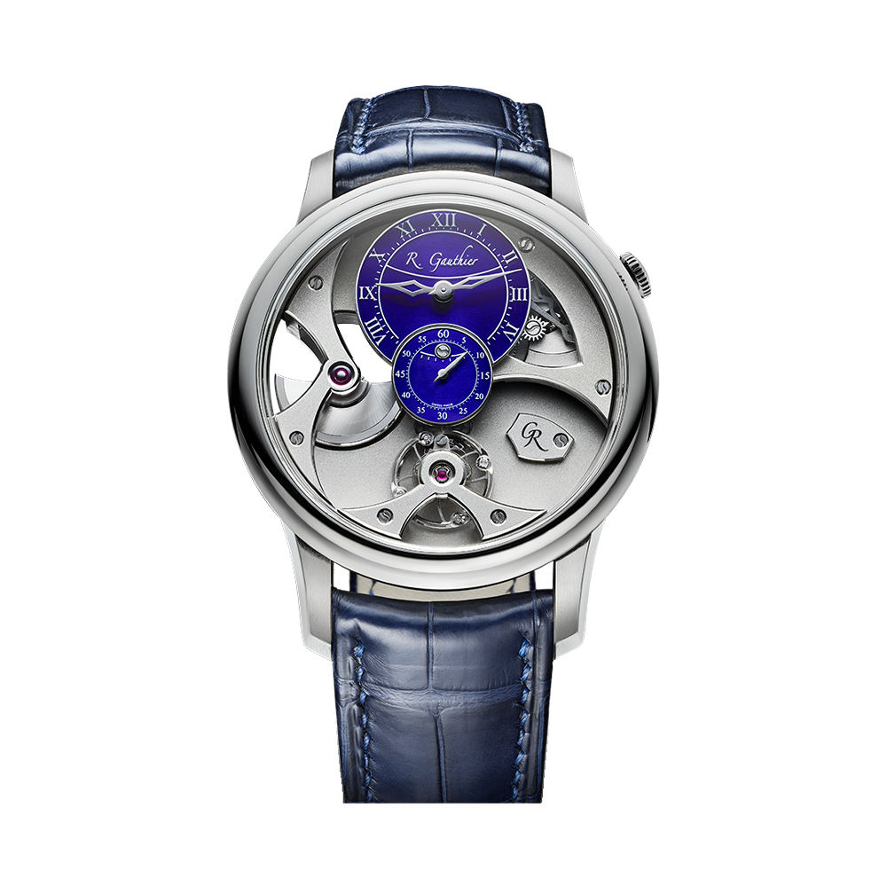 Romain Gauthier Insight Micro-Rotor — Platinum Limited Edition Skeletonised/Openwork Dial Straps