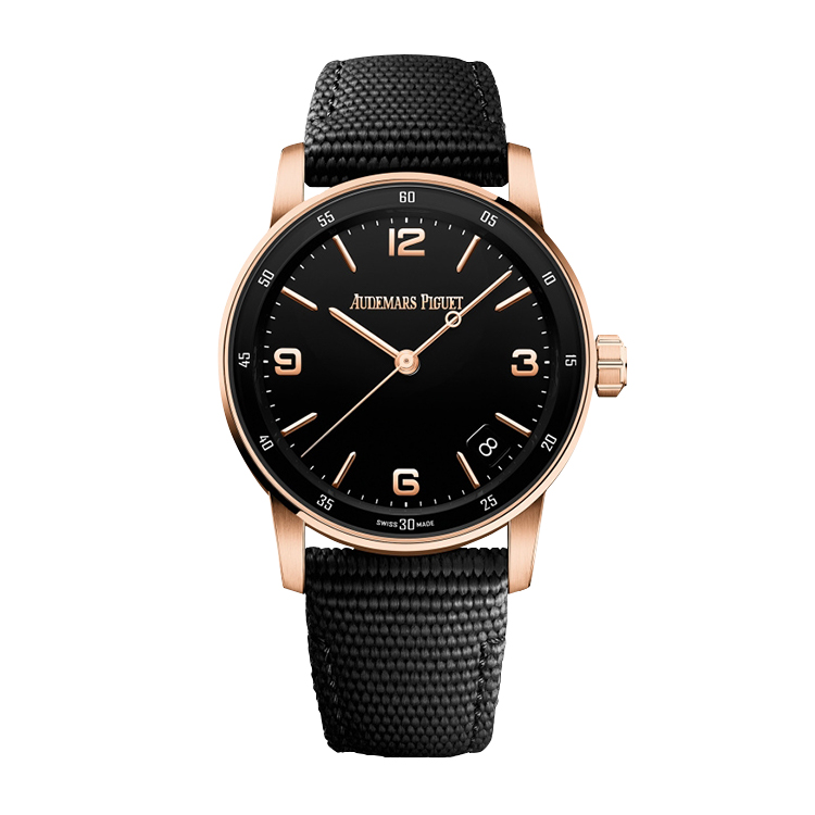 Audemars Piguet Automatic Pink Gold / Black / Fabric