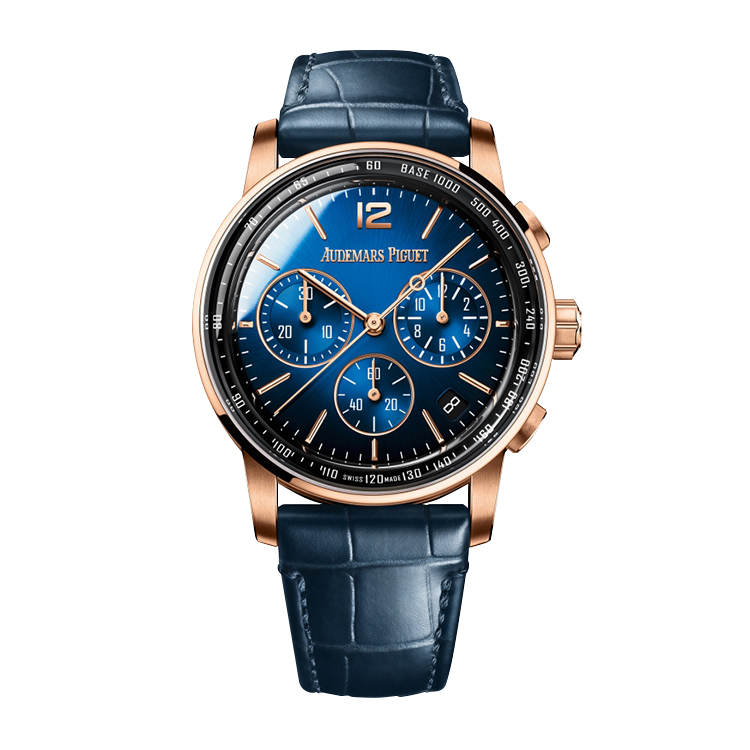Audemars Piguet Chronograph Selfwinding Pink Gold / Blue