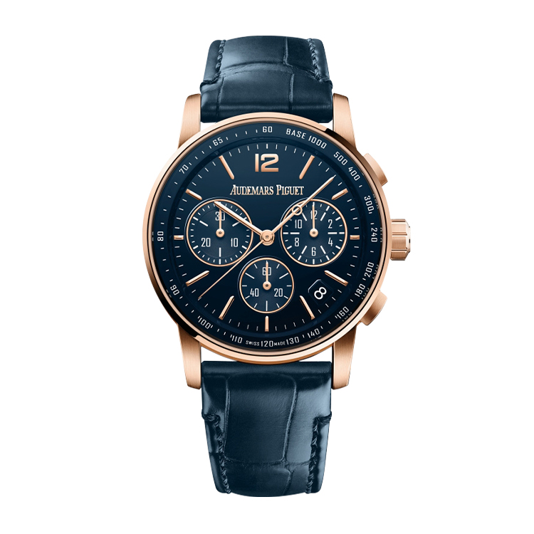 Audemars Piguet Chronograph Selfwinding Pink Gold / Blue