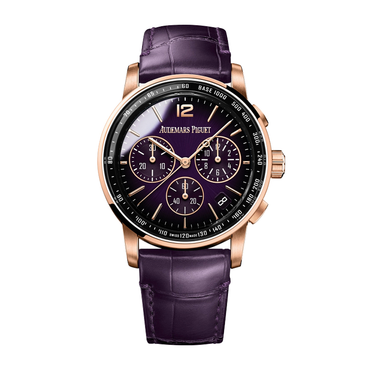 Audemars Piguet Chronograph Selfwinding Pink Gold / Purple