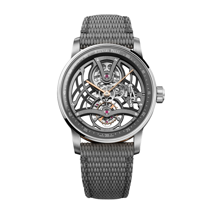 Audemars Piguet Tourbillon Openworked White Gold / Pink Gold / Grey