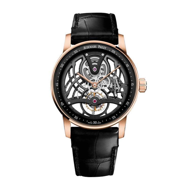Audemars Piguet Tourbillon Openworked Red Gold / Black