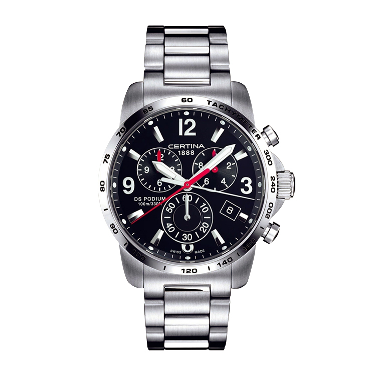 Certina DS Podium Big Size Chrono Black Bracelet