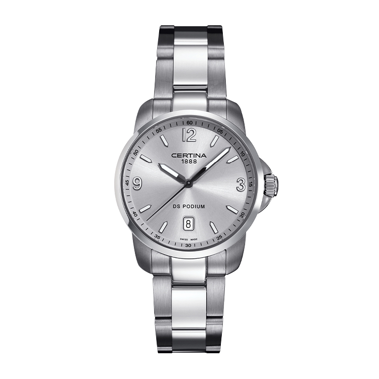 Certina DS Podium 3 Hands Silver
