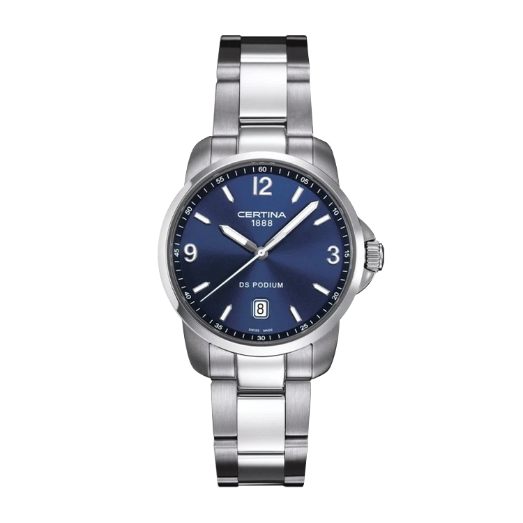 Certina DS Podium 3 Hands Blue