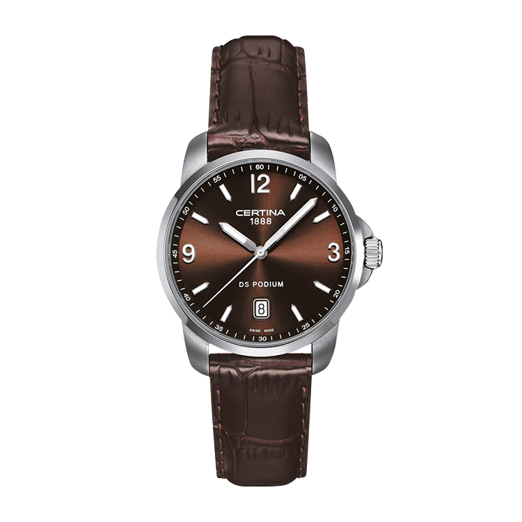 Certina DS Podium 3 Hands Brown