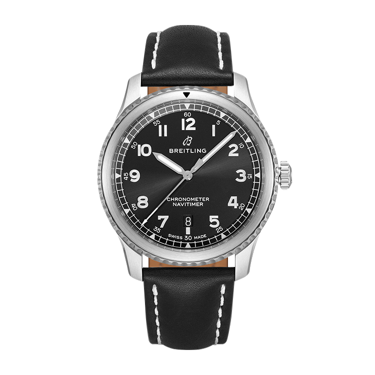 Breitling Automatic 41 Stainless Steel / Black / Black Calf