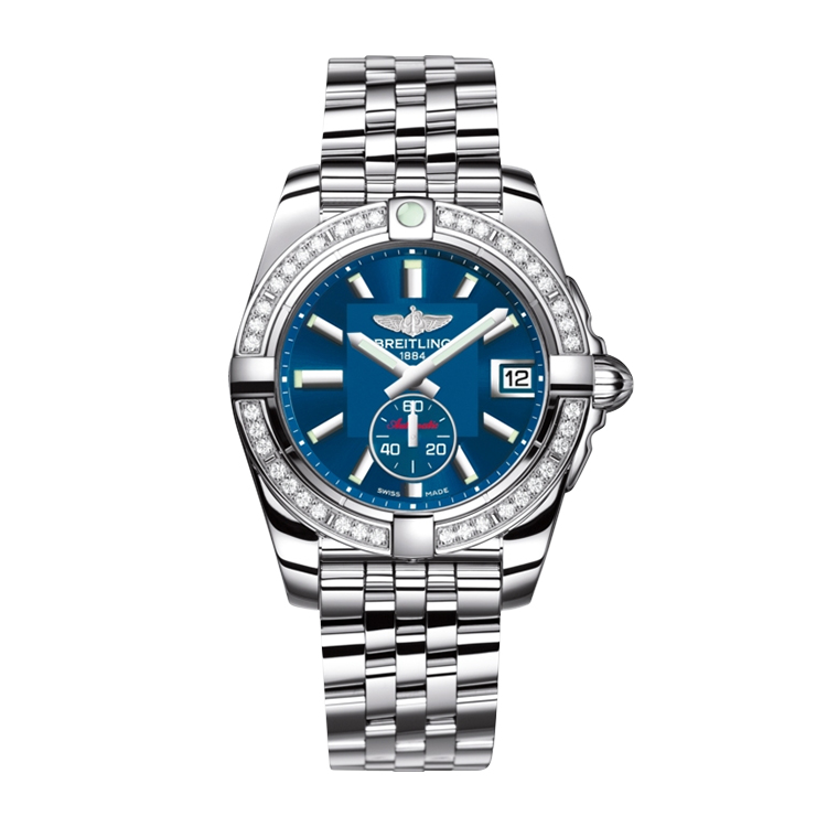 Breitling Automatic Stainless Steel / Diamond / Gun Blue