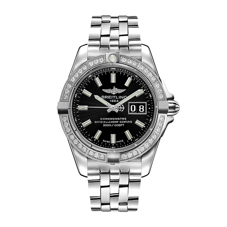 Breitling Stainless Steel / Diamond / Onyx Black