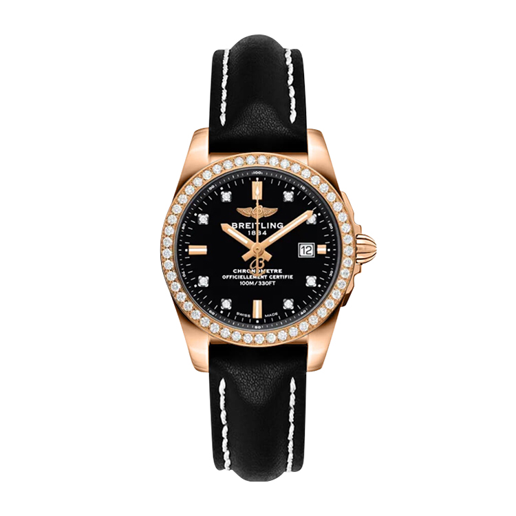 Breitling Rose Gold / Diamond / Trophy Black