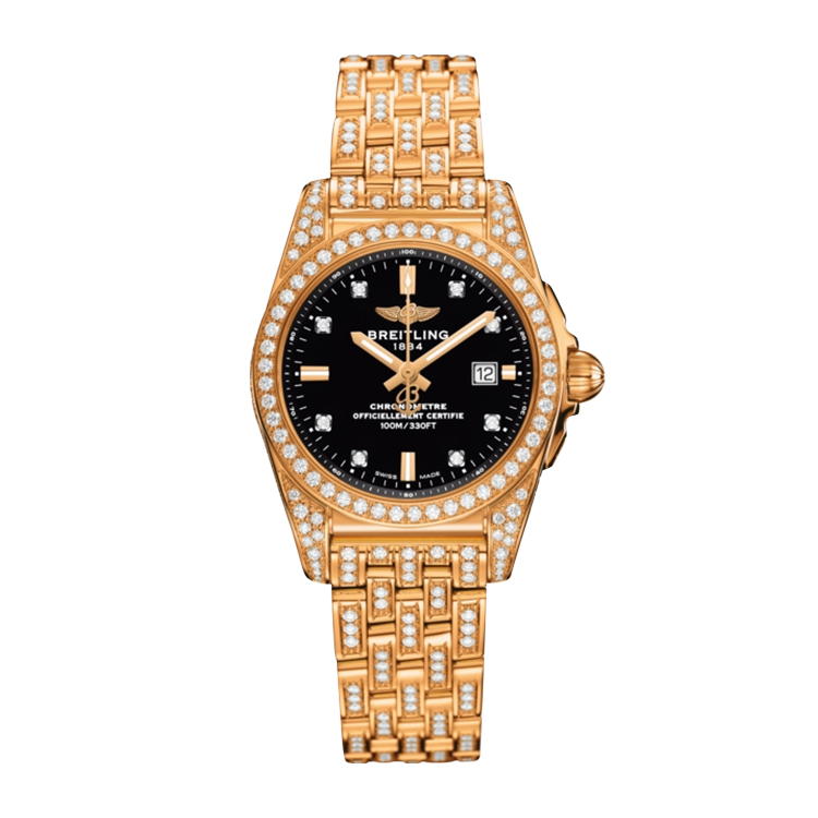 Breitling Rose Gold / Diamondworks / Trophy Black Diamond
