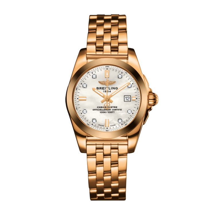 Breitling Rose Gold / Pearl Diamond