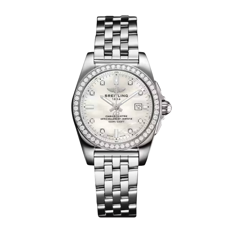 Breitling Stainless Steel / Diamond / Pearl Diamond
