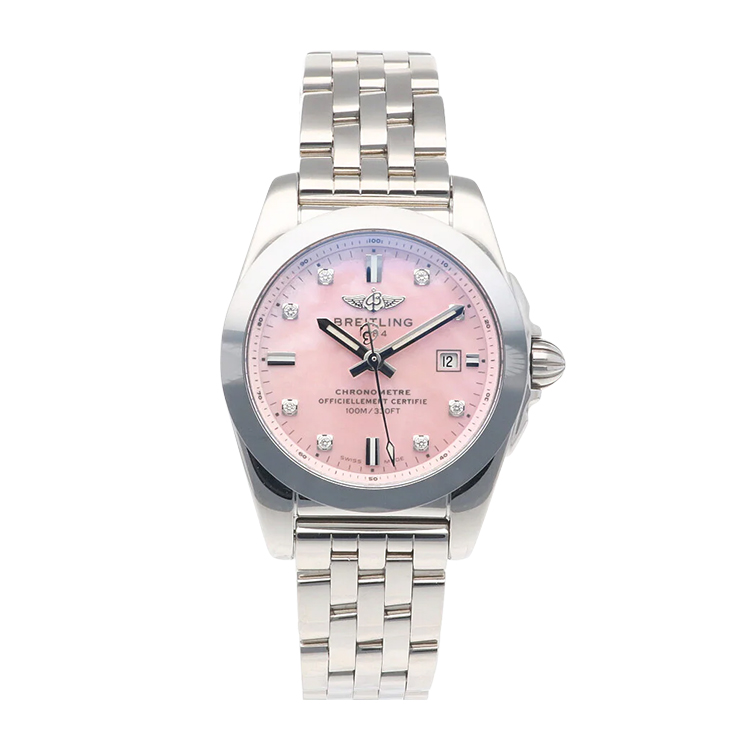 Breitling Stainless Steel / Pink MOP / Japan Special Edition