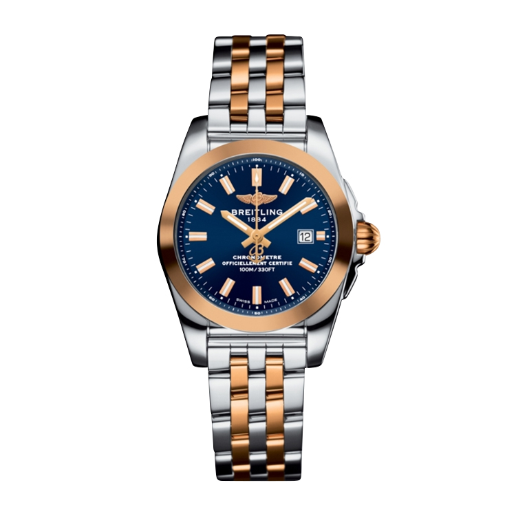 Breitling Stainless Steel / Rose Gold / Horizon Blue