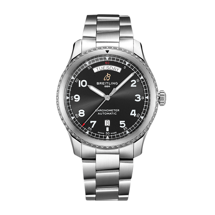 Breitling Automatic Day & Date 41 Stainless Steel / Black / Bracelet