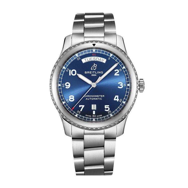 Breitling Automatic Day & Date 41 Stainless Steel / Blue / Bracelet