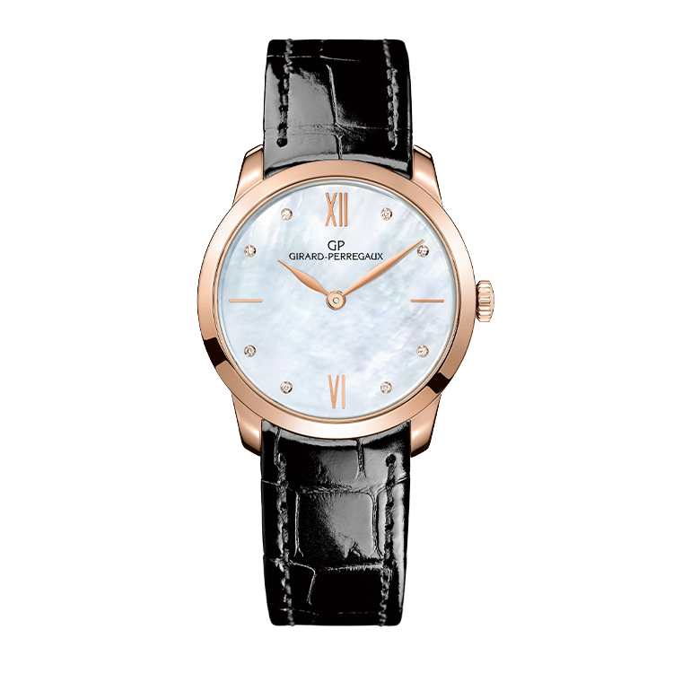 Girard-Perregaux 1966 30mm Pink Gold / MOP / Alligator