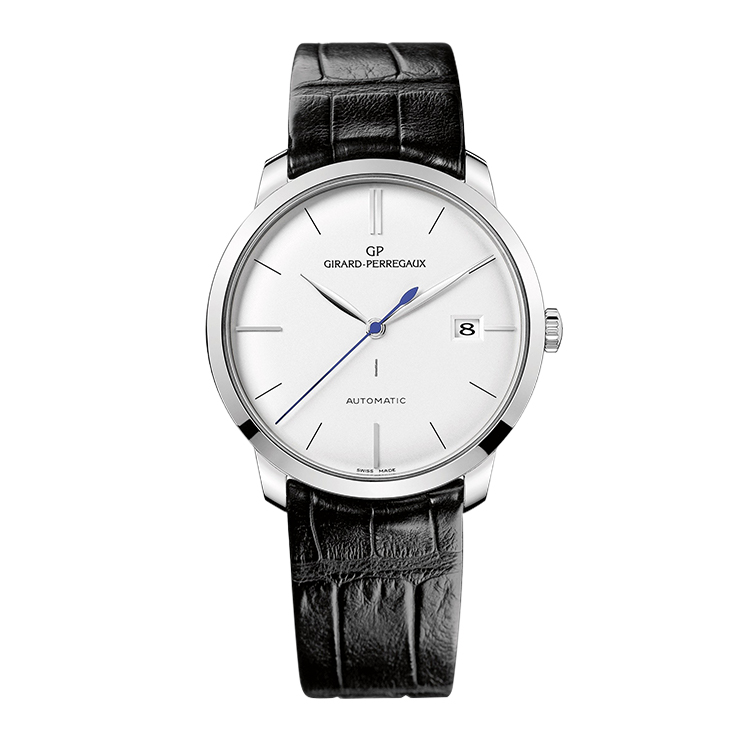 Girard-Perregaux 1966 38 White Gold / Silver / Alligator
