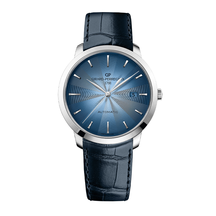 Girard-Perregaux 1966 40 Stainless Steel Blue Alligator Strap