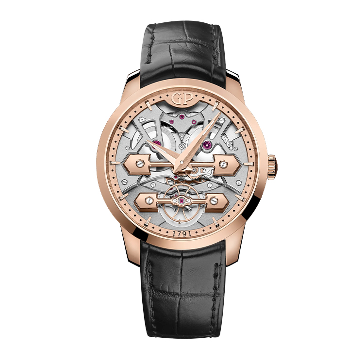 Girard-Perregaux Classic Bridges 45mm Pink Gold / Alligator