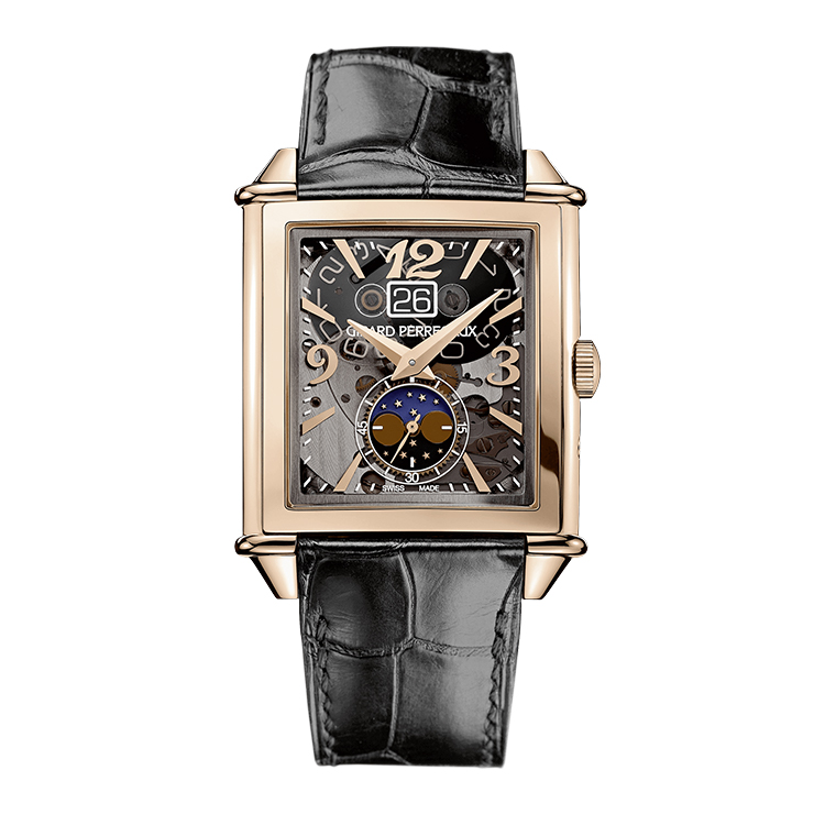 Girard-Perregaux Vintage 1945 XXL Large Date and Moonphases Pink Gold / Grey Sapphire