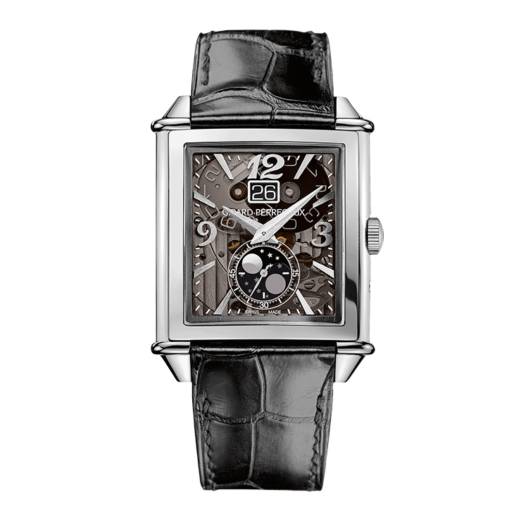 Girard-Perregaux Vintage 1945 XXL Large Date and Moonphases Stainless Steel / Grey Sapphire
