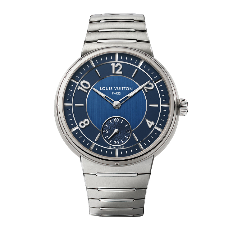 Louis Vuitton Tambour Automatic Stainless Steel / Blue / Bracelet