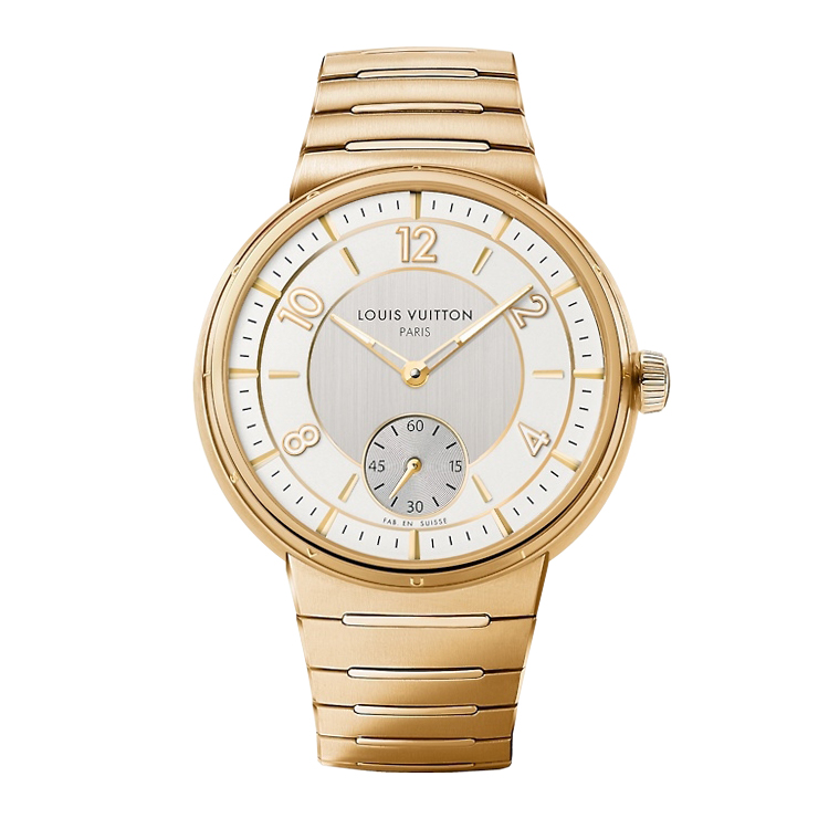 Louis Vuitton Tambour Automatic Yellow Gold / Silver / Bracelet