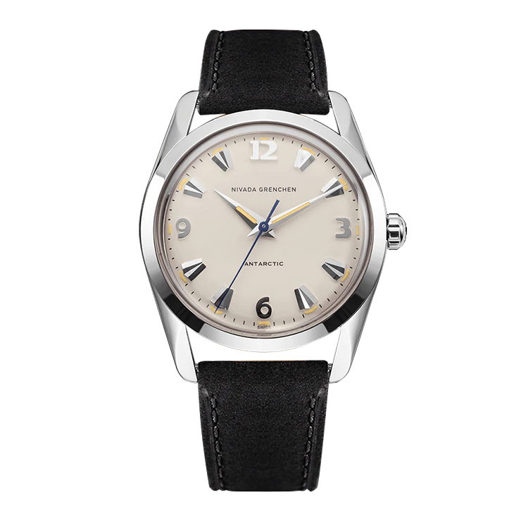 Nivada Grenchen Antarctic 35 Eggshell - Beige Luminova / Stainless Steel / Black