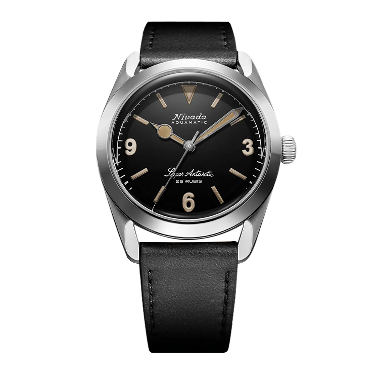 Nivada Grenchen Super Antarctic 3.6.9. Black / Stainless Steel / Black Black Dial Straps