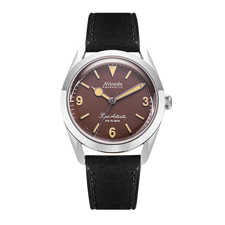 Nivada Grenchen Super Antarctic 3.6.9. Brown - Beige Luminous / Stainless Steel / Black Brown Dial Straps